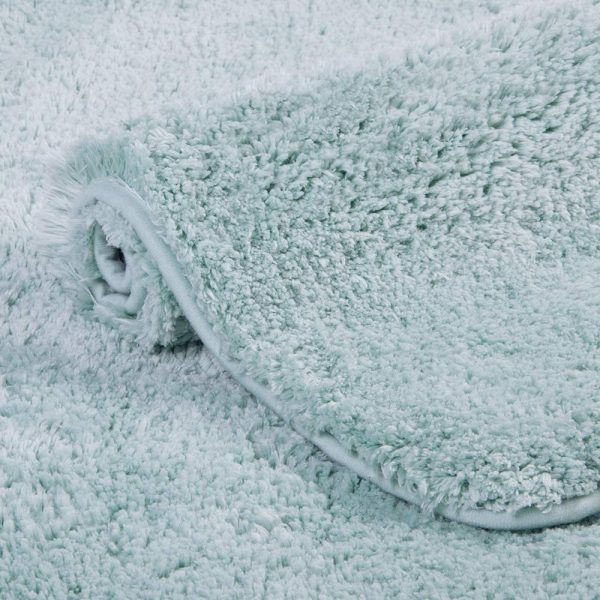 Bathroom Rug Non Slip Bath Mat for Bathroom (16 x 24, Aqua) Water Absorbent Soft Microfiber Shaggy Bathroom Mat Machine Washable Bath Rug for Bathroom Thick Plush Rugs for Shower - Image 4