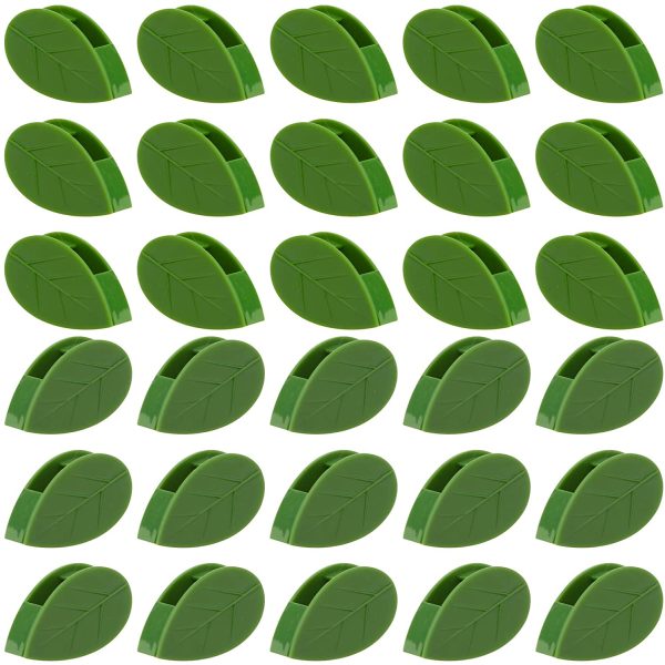 SAVITA 30PCS Plant Climbing Wall Fixture Clips Self-Adhesive Plant Wall Fixer Clip Invisible Leaf Shaped Vines Holder for Home Decoration and Wire Fixing Cable Organizer - Image 5