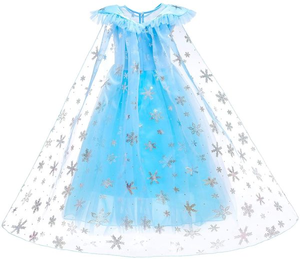 Princess Dresses Girls Costumes Birthday Party Halloween Costume Cosplay Dress up for Little Girls 3-10 Years