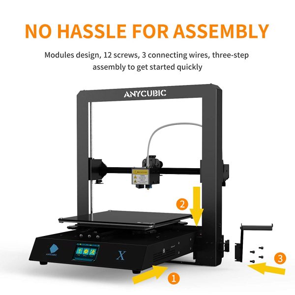 ANYCUBIC MEGA X 3D Printer, Large Metal FDM 3D Printer with Patented Heatbed and 1kg PLA Filament, Build Size 11.81in(L) X 11.81in(W) X 12in(H) - Image 4