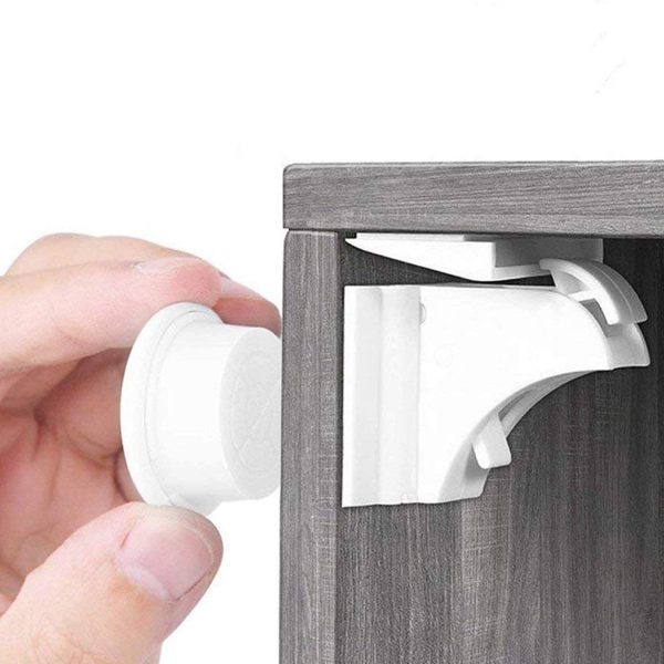 Baby Proofing Magnetic Cabinet Locks BALFER Child Safety Lock for Drawer Cupboard Closet (10 Locks + 2 Keys) - Image 5