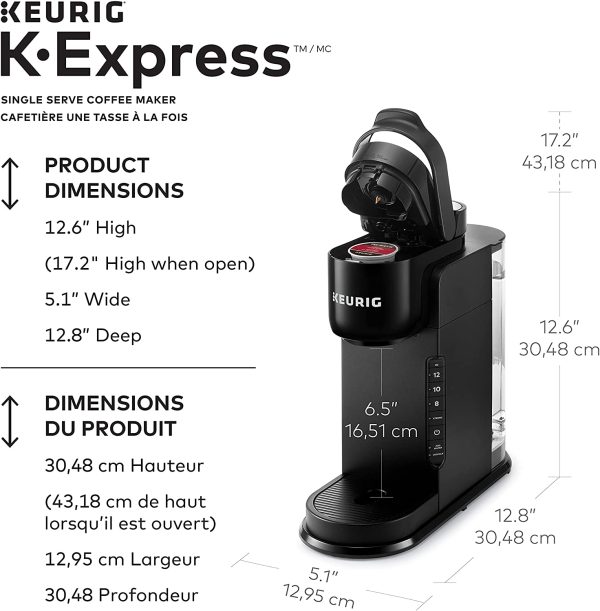 K-Express Single Serve K-Cup Pod Coffee Maker, With A Removable Reservoir And Strong Button Function - Image 2