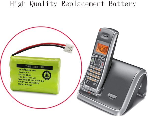 27910 Cordless Phone Battery Pack Compatible with AT&T 89-1323-00-0 Motorola SD-7501 Vtech 27910 I6725 RadioShack 23-959 Home Handset 3.6V Ni-MH