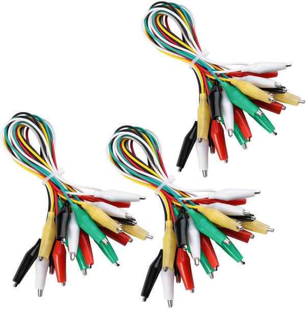 30 PCS Test Leads Set with Alligator Clips Double-end 50cm Jumper Wire - Image 3