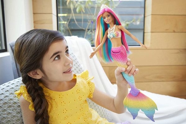 Barbie Dreamtopia Rainbow Magic Mermaid Doll with Rainbow Hair and Water-Activated Color Change Feature, Gift for 3 to 7 Year Olds - Image 5