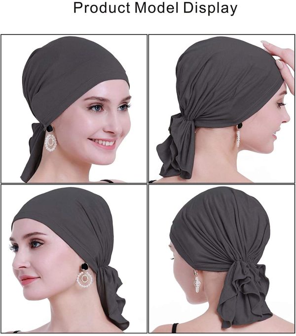 osvyo Bamboo Chemo Headscarf for Women Hair Loss - Cancer Slip On Headwear Turbans Sealed Packaging - Image 3