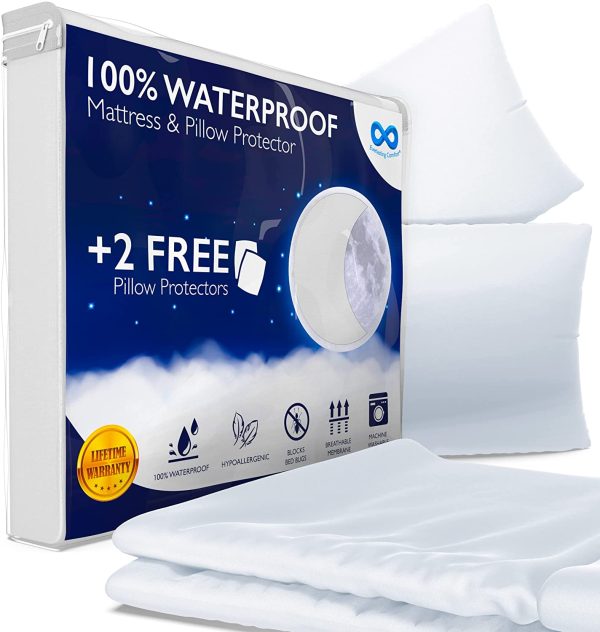 Waterproof Twin XL Size Mattress Protector with 2 Pillow Protectors - Image 5