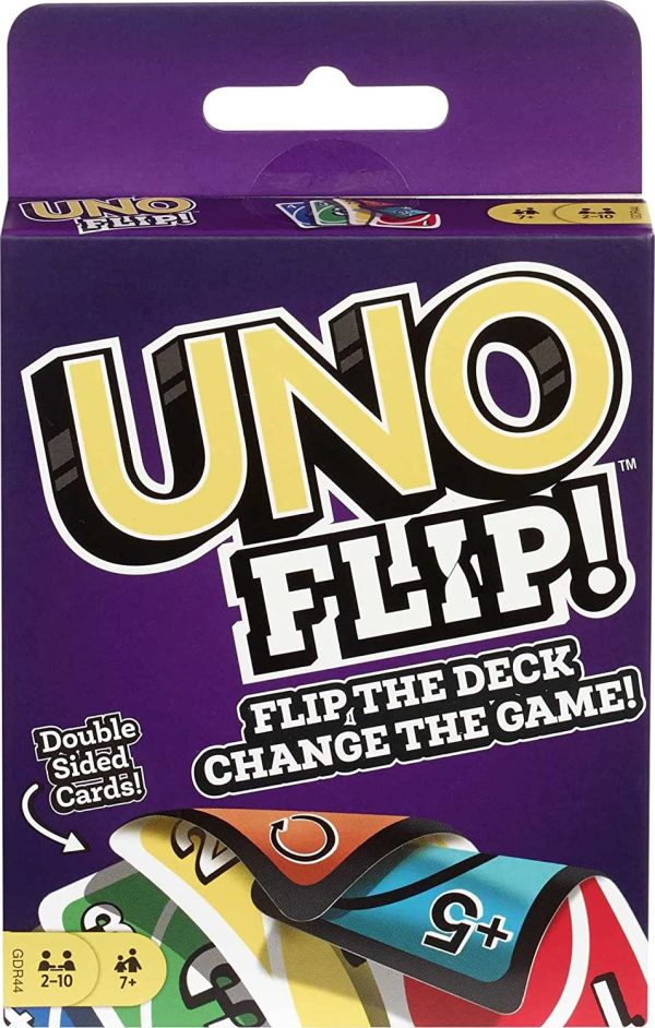 UNO FLIP! Family Card Game, with 112 Cards, Makes a Great Gift for 7 Year Olds and Up - Image 6