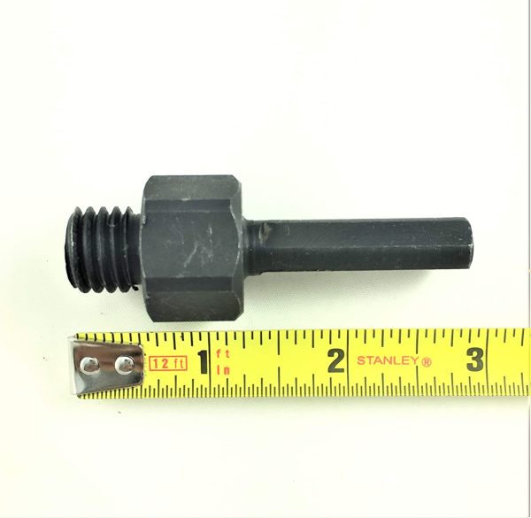 Toolocity cbadptr_0038 Adapter for Core Bits-5/8"-11 to 3/8" Triangle Shank, Black