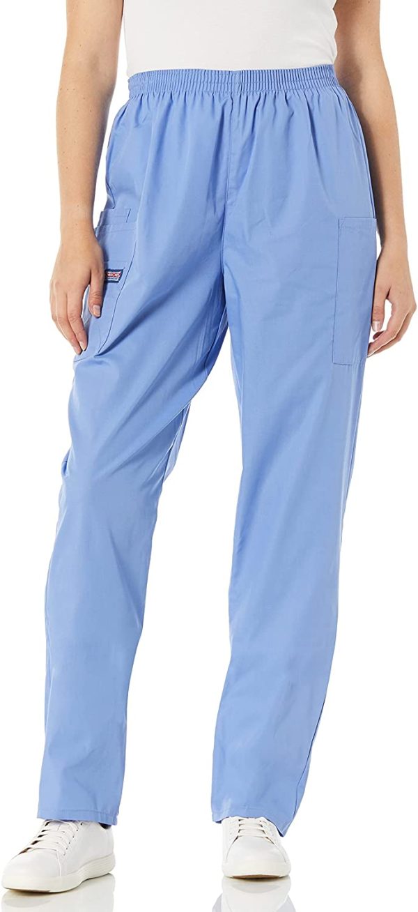 CHEROKEE Women?M?? Workwear Elastic Waist Cargo Scrubs Pant