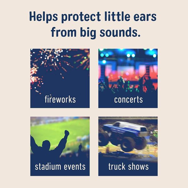 Kids Hearing Protection Plus, Hearing Protection for Children with Adjustable Headband, Blue, 23dB Noise Reduction Rating, Studying, Quiet, Concerts, Events, Fireworks, for Indoor and Outdoor Use - Image 3