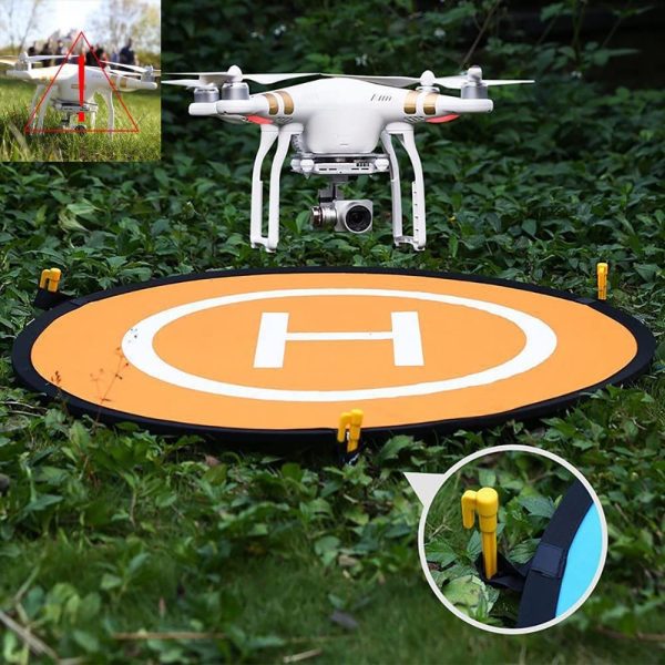 22 Inch(55CM) Drone and Quadcopter Landing Pad RC Aircraft Soft Launch Mat Surface Made of Waterproof Eco-Friendly Polyester For DJI FPV, DJI Mavic Mini 2/SE, DJI Air 2S, Mavic 2 Pro, Mavic Air 2 Accessories