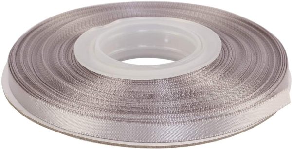 1/4" wide Double Face Satin Ribbon 25 Yards (012-Silver?? Set For Gift Wrapping, Party Decor, Sewing Applications, Wedding and Craft - Image 4