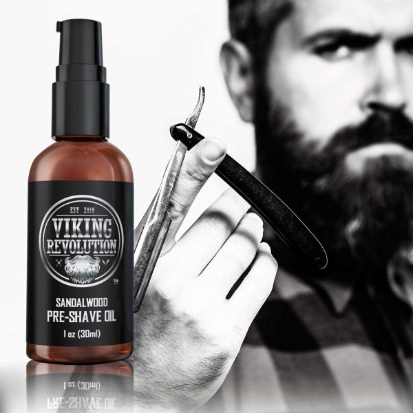 Pre Shave Oil for Men - Best Shaving Oil with Sandalwood for Safety Razor, Straight Razor - For the Smoothest, Irritation Free Shave - Image 3