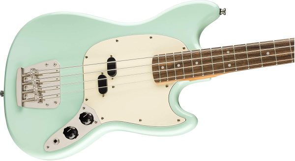 Squier by Fender Classic Vibe Mustang Bass - Laurel - Surf Green - Image 2