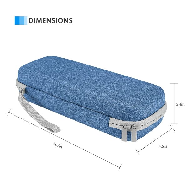 ProCase Hard EVA Stethoscope Case, Shockproof EVA Travel Carrying Case Storage Bag for 3M Littmann / Omron / ADC / Dixie EMS Stethoscope, with Extra Mesh Pockets for Small Accessories [Device NOT Included] -Blue - Image 2