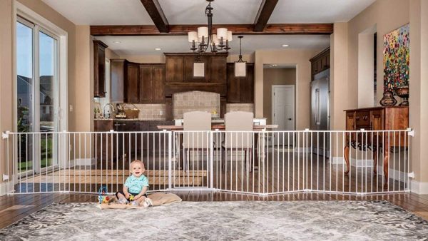 Regalo 192-Inch Super Wide Gate and Play Yard, White - Image 7