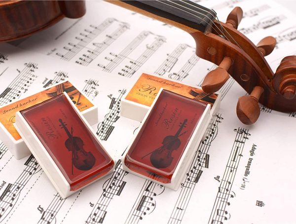 Rosin Violin Rosin 2 pack Big size Rosin Low Dust Natural Rosin for Violin Cello Viola Bows (Red)