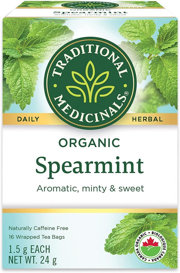 Traditional Medicinals Organic Spearmint Herbal Tea, 16 Bags (Pack of 1) - Image 2