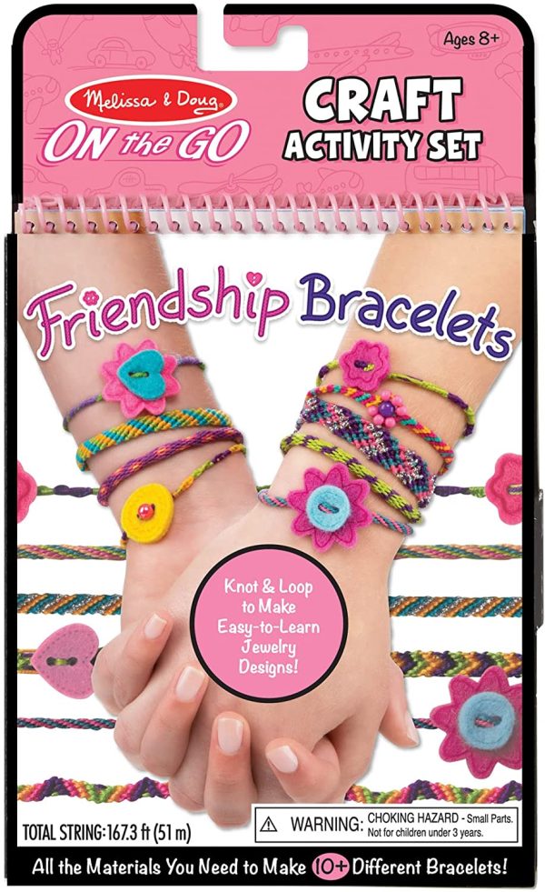 Melissa and Doug On-the-Go Friendship Bracelets Craft Activity Set (Makes 10+ Bracelets) - Image 3