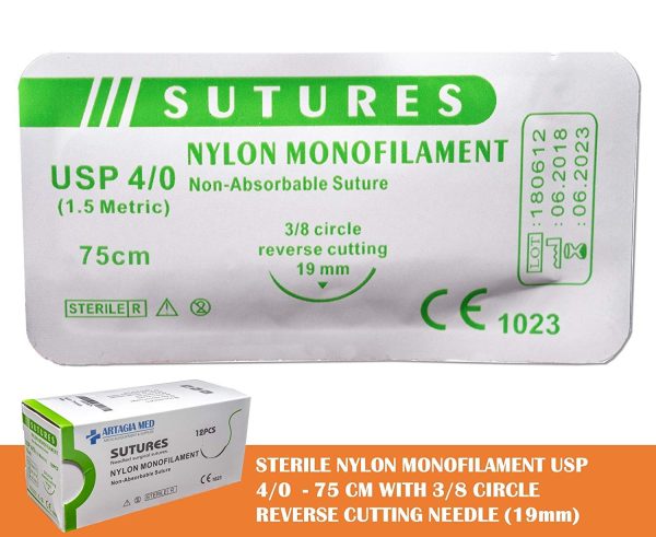 12 Pack of Medical Sutures with Needles for Suture Practice | for Practicing Suturing Doctors, Medical Students, Veterinarians | Nylon 4/0 Suture Threads - for Suture Practice and Education Only - Image 5