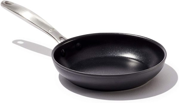 OXO Good Grips Pro Hard Anodized PFOA-Free Nonstick 8" Frying Pan Skillet, Dishwasher Safe, Oven Safe, Stainless Steel Handle, Black - Image 5