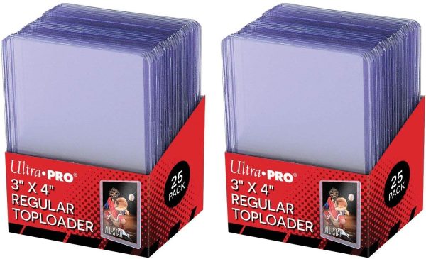 Clear Regular Toploader 3" x 4" 25-Count per Pack (2-Packs)