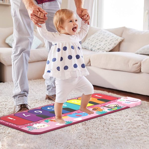 Piano Mat Kids Toys, Musical Piano Keyboard Dance Mat Early Educational Toys for Baby Girls Boys Toddlers - Image 4