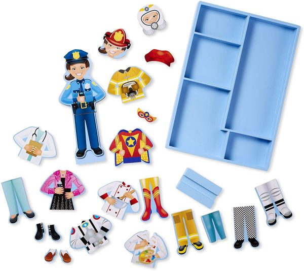 Melissa & Doug Julia Magnetic Dress-Up Wooden Doll Pretend Play Set (25+ Pieces) - Image 5