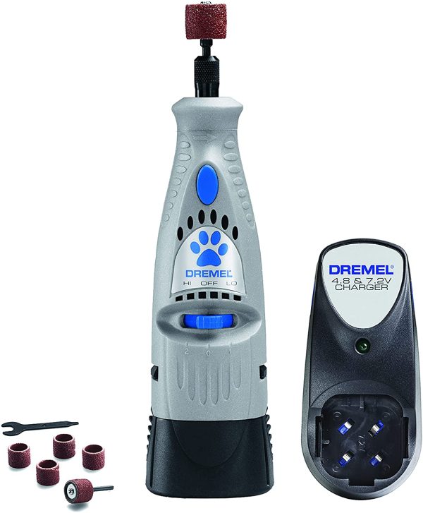 7300-PT 4.8V Cordless Pet Dog Nail Grooming & Grinding Tool, Safely & Humanely Trim Pet & Dog Nails, Grey - Image 3