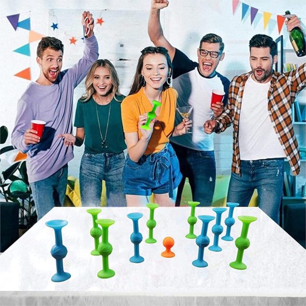 12 Pcs Pop Sucker Darts, Strong Suction Silicone Sucker Darts Set for Kids, Family Interactive Pop Sucker Toys, Stress Sensory Darts Toy Indoor Outdoor Competitive Games (Small)