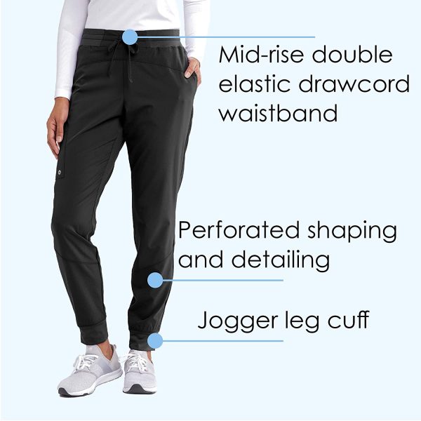 Barco ONE 3-Pocket Boost Jogger Pant for Women ?M?4-Way Stretch Medical Scrub Pant - Image 7