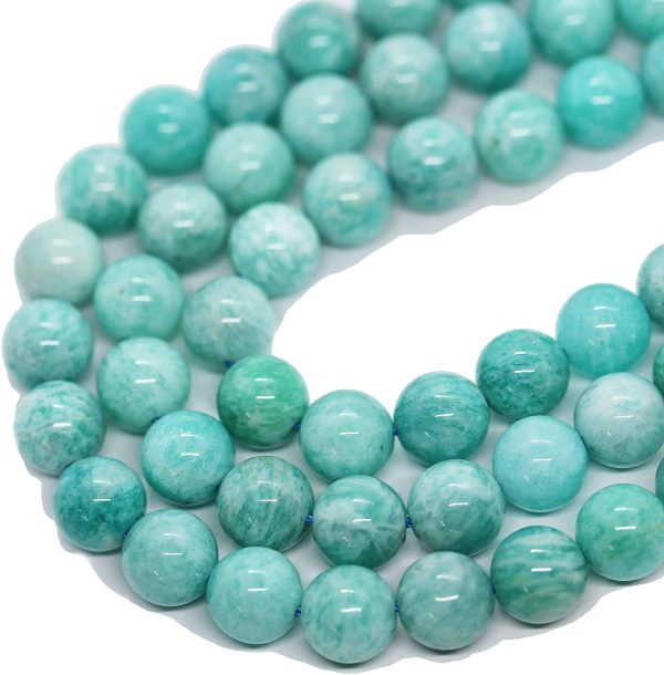 Natural Gemstone Beads for Making Jewellery Energy Healing Chakra Crystal Jewelry Beading Supplies Amazonite 4mm 15.5inch About 90-100 Beads - Image 2