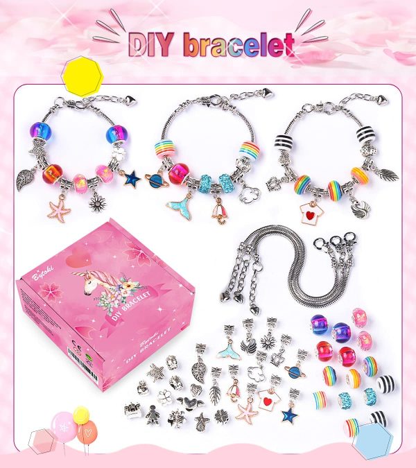 Little Titan DIY Jewellery Making Kit for Girls, Charm Bracelet Making Set, Arts Craft Sets for Kids -Best Gift - Image 6