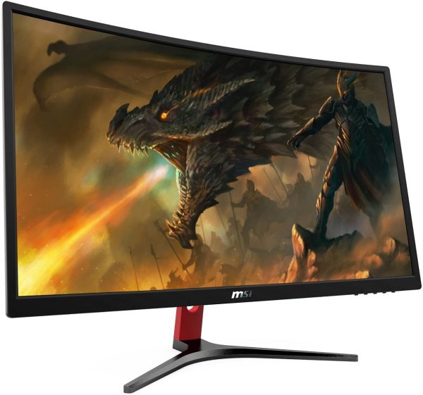 MSI Full HD FreeSync Gaming Monitor 24" Curved Non-Glare 1ms Led Wide Screen 1920 X 1080 144Hz Refresh Rate (Optix G24C),Black/Red - Image 5