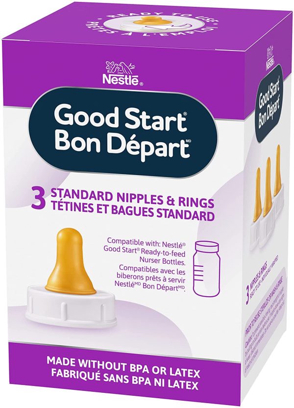 Standard Nipples and Rings, 3 Count (Pack of 1)