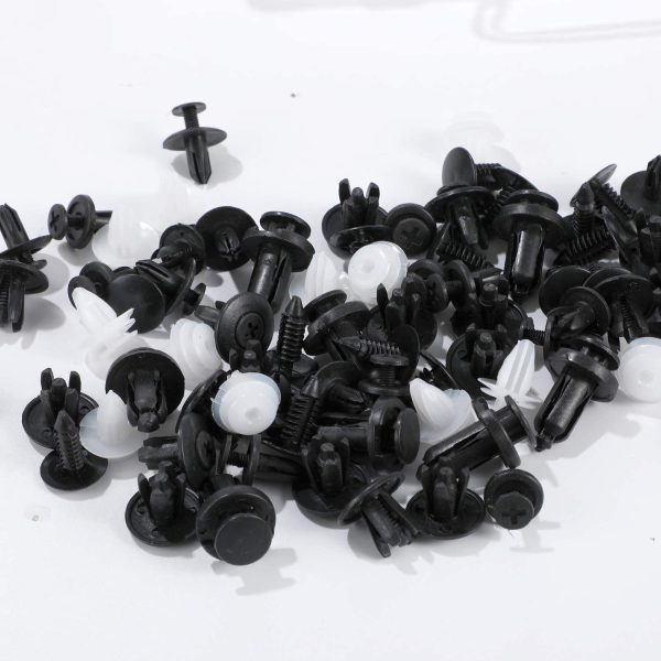 100Pcs Car Body Trim Clips - Car Retainer Clips Universal Auto Clips Plastic Nylon Rivet Trim Clamp, Car Door Bumper Fender Retainer Clips Liner Sealing Strip Fixed Clips Fasteners Tools