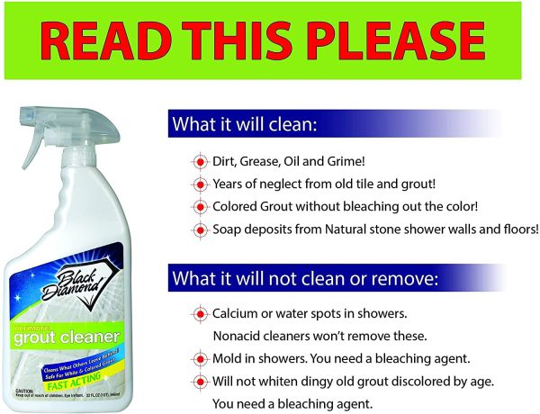 ULTIMATE GROUT CLEANER: Best, Acid-Free Safe Deep Cleaner, Stain Remover for Even the Dirtiest Grout in Tile, Ceramic, Porcelain, Marble and Stone. - Image 4