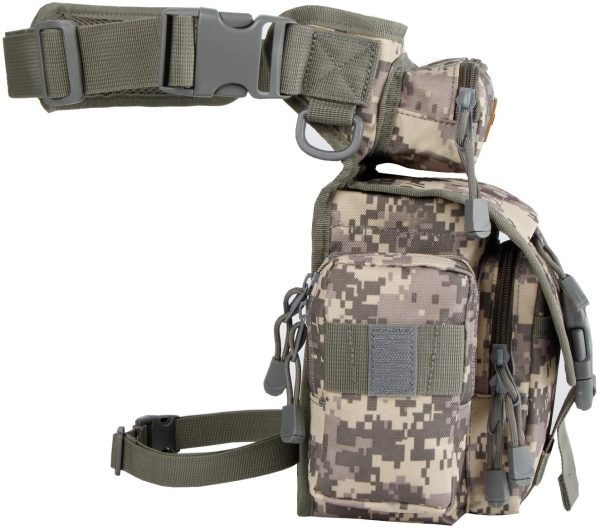 Jueachy Drop Leg Bag for Men Metal Detecting Pouch Tactical Military Thigh Waist Pack - Image 6