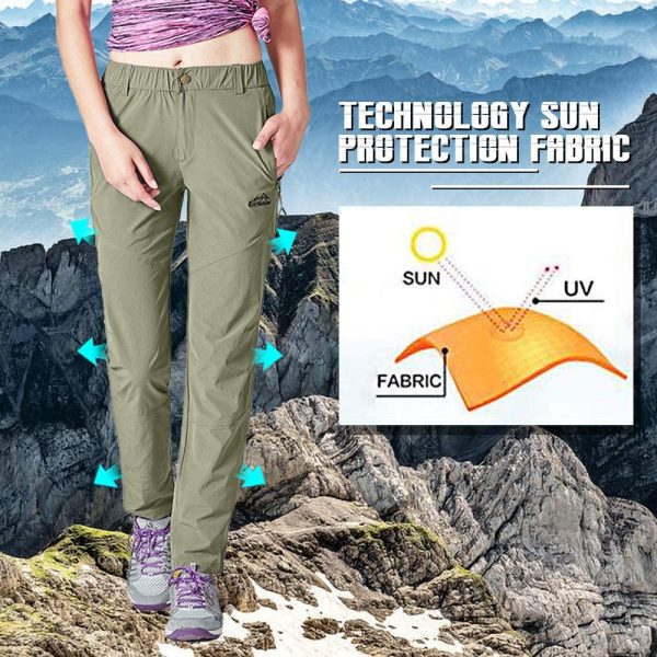 TBMPOY Women's Outdoor Hiking Stretch Pants Quick Dry Lightweight with Zipper Pockets,UPF 50 Sun Protection - Image 5