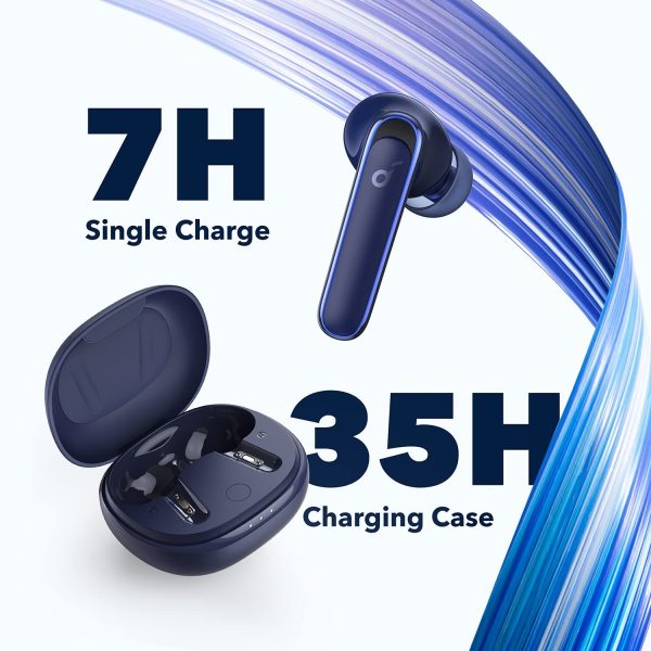 by Anker Life P3 Noise Cancelling Earbuds, Big Bass, 6 Mics, Clear Calls, Multi Mode Noise Cancelling, Wireless Charging,  App with Gaming Mode, Sleeping Mode, Find Your Earbuds (Navy blue) - Image 5