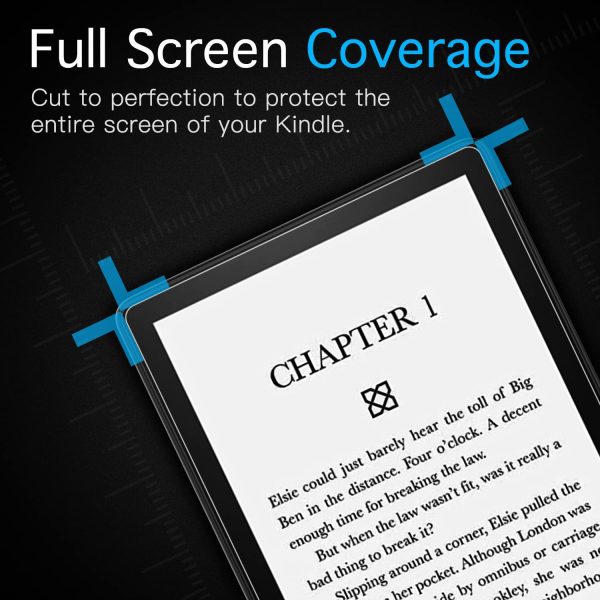 [2-Pack] Screen Protector for 6.8" Kindle Paperwhite (11th Generation-2021) and Kindle Paperwhite Signature Edition, Anti-Glare Premium PET Protective Film Full-Coverage Matte Screen Protector - Image 4