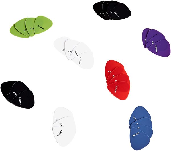 Amazon Basics Guitar Picks, Solid Colors, Nylon, 30-Pack - Image 3