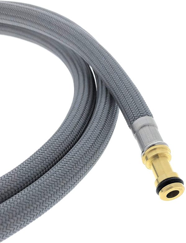 Pulldown Replacement Spray Hose for Moen Kitchen Faucets (# 150259), Beautiful Strong Nylon Finish - Sized Right at 68" Inches, Fits in Place of Moen 150259 & 187108 Faucet Hose by