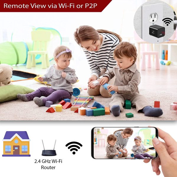 Spy Camera - Hidden Camera Wi-Fi - USB Charger - Hidden Camera Charger - USB Charger Camera - Surveillance Camera - Hidden Spy Camera - Hidden Nanny Cam - Full HD Wireless Remote View [Upgraded] - Image 6