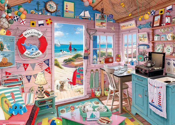 Ravensburger My Beach Hut, My Haven 1000 Piece Jigsaw Puzzle for Adults - Every Piece is Unique, Softclick Technology Means Pieces Fit Together Perfectly, Oil Pastel - Image 7