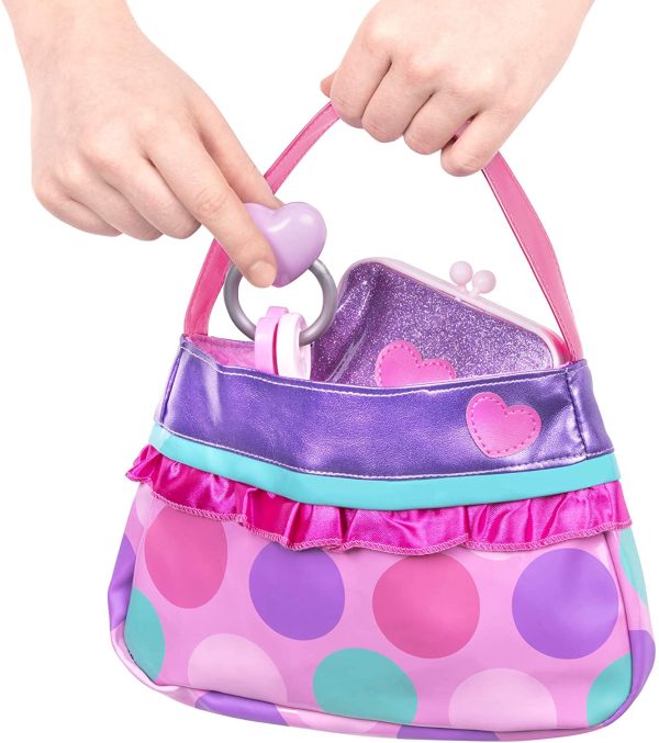 Play Circle by Battat ??Princess Purse Style Set ??Pretend Play Multicolor Handbag and Fashion Accessories ??Toy Makeup, Keys, Lipstick, Credit Card, Phone, and More for Kids Ages 3 and Up (8 Pieces) - Image 7