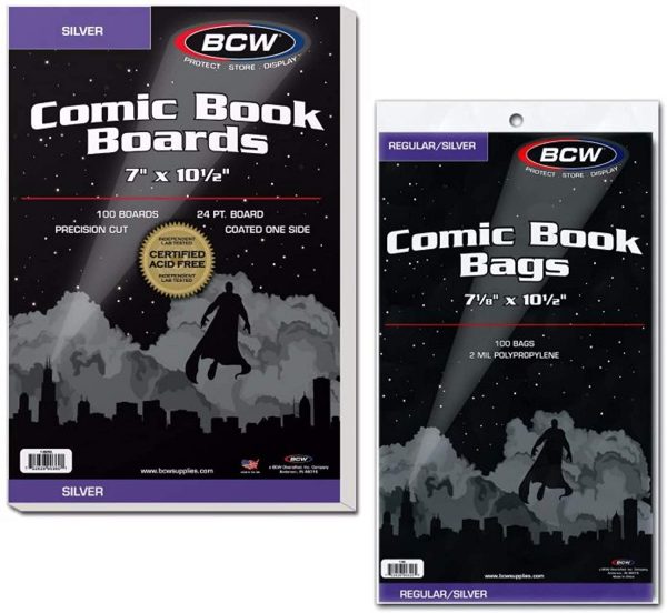 Silver Age Comic Bags and Backer Boards - 100ct