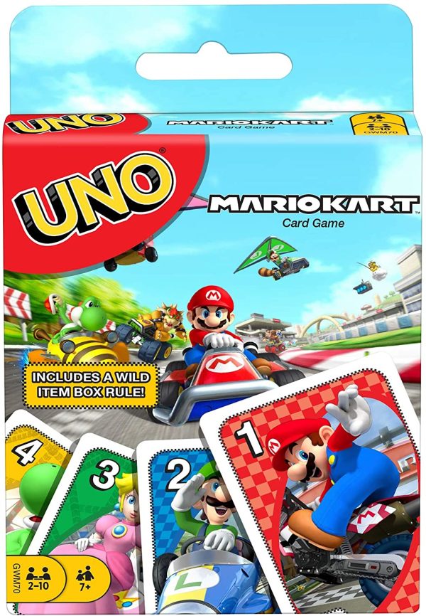 UNO Mario Kart Card Game with 112 Cards & Instructions for Players Ages 7 Years & Older, Gift for Kid, Family and Adult Game Night