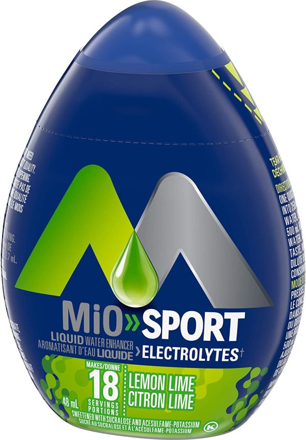 Sport Lemon Lime Electrolyte Liquid Water Enhancer, 48mL